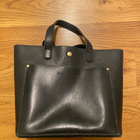 Portland Leather Handbags - Portland Leather Mini Leather Tote Bag